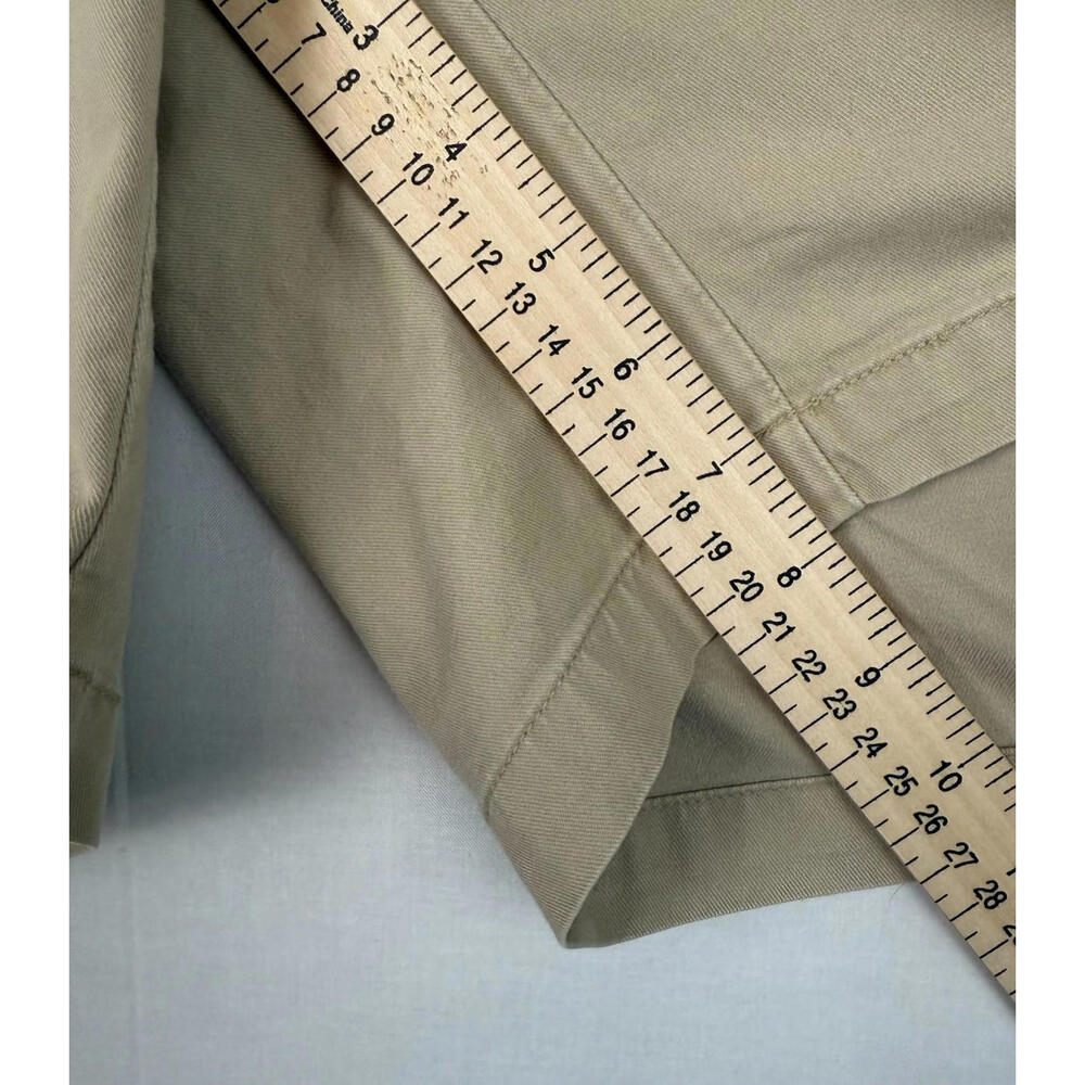 Peter Millar Golf Shorts Mens Sz 36 Chino Khaki Pockets Zip Button - Picture 6 of 8